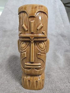 Vintage OTAGIRI CO. IMPORTS/ Straight Lip/ Full Body Tiki Mug 7 1/2"