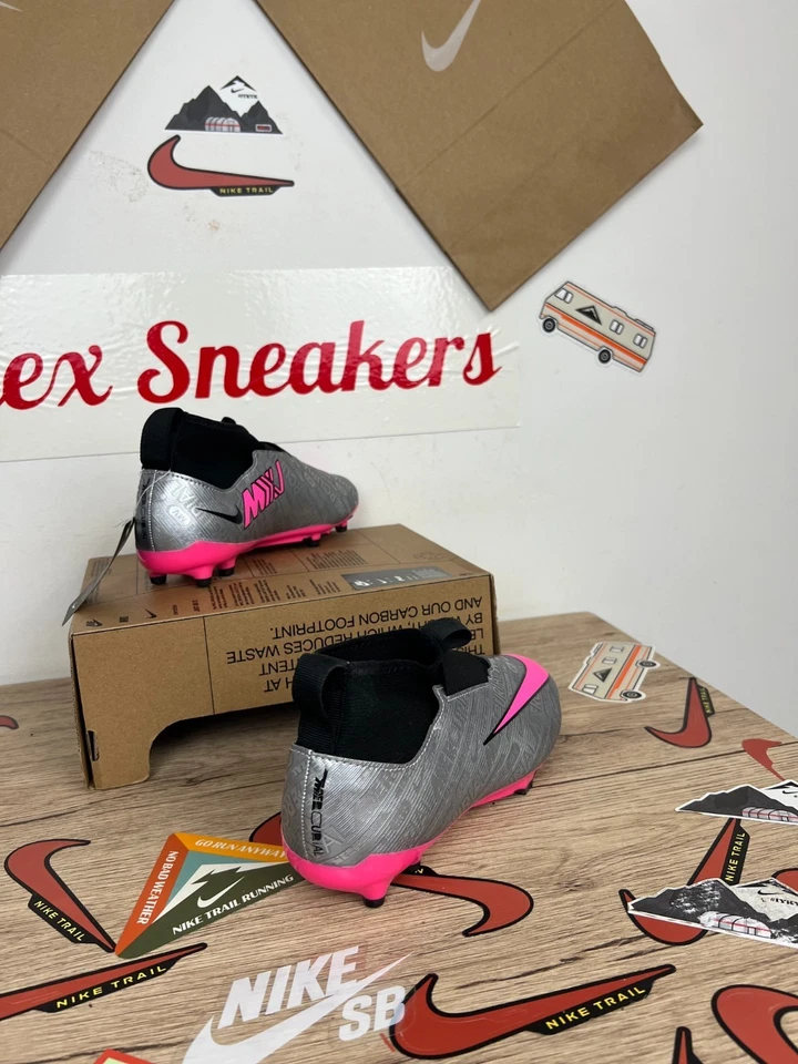 Scarpe da calcio Nike Zoom SuperFly 9 Academy XXV FG/MG argento FJ2032-060 - Immagine 2 di 4