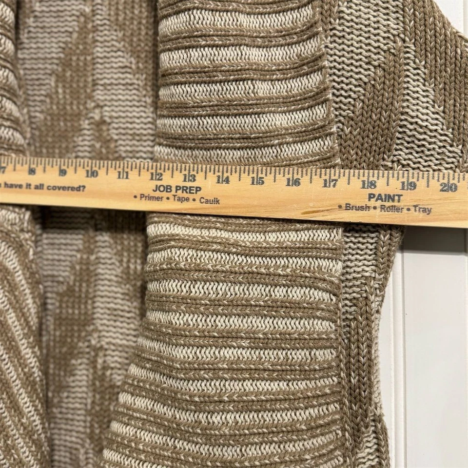 Cárdigan Cascada Tejido Grueso Mirando a las Estrellas S Boho Chevron Suéter Acogedor  Foto 3 de 4