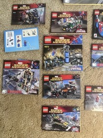 LEGO Illustrated Marvel Super Heroes Manuals of a lot of classic early marvel 