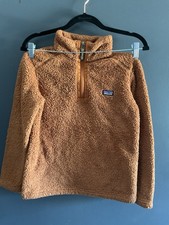 Patagonia Boys Los Gatos Fleece Pullover Medium 10 Nest Brown