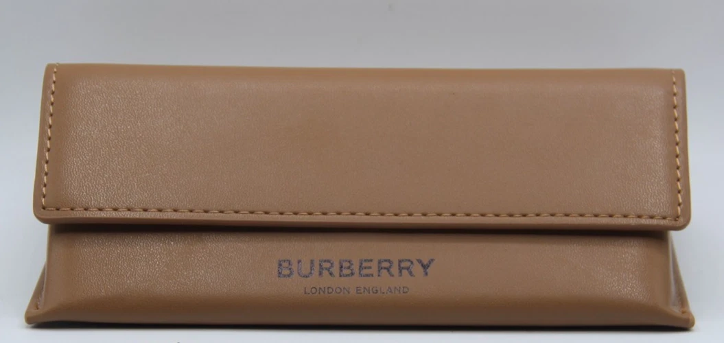 Authentic Burberry Tan Leather Eyeglass Case with Dust Bag – Excellent Condition Authentic Burberry Camel Brown Soft Leather Sunglasses Case  main image 4