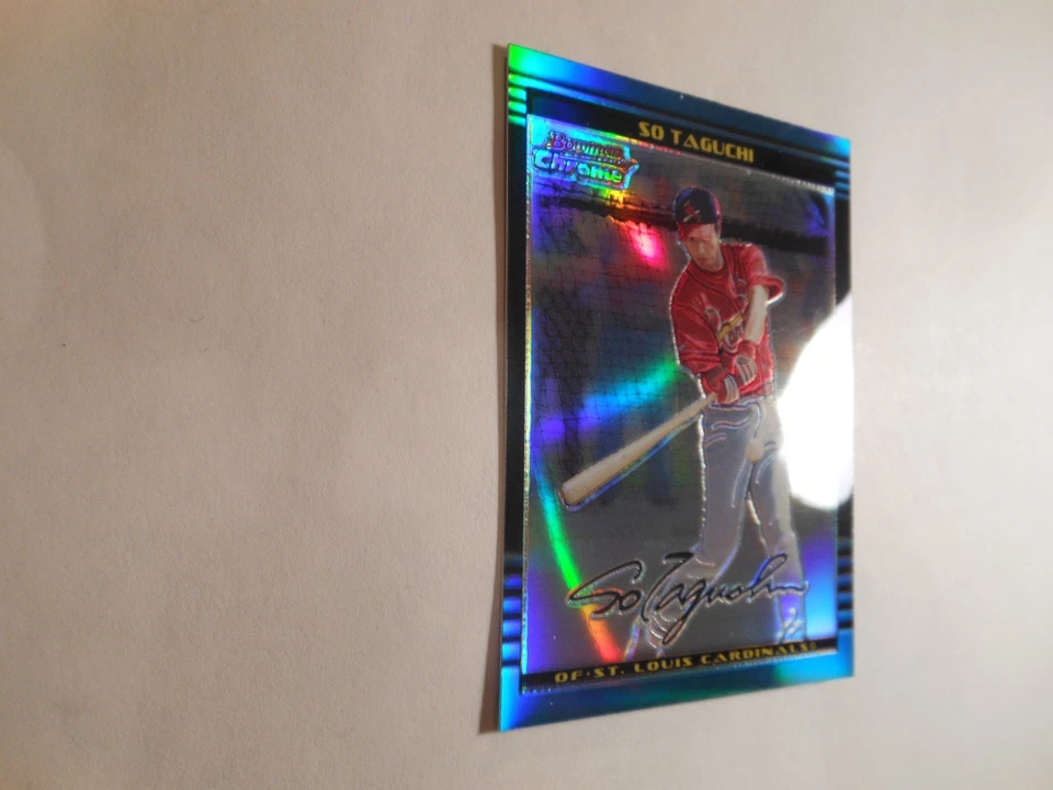 Refratores 2002 Bowman Chrome #404 So Taguchi #/500 - Imagem 3 de 4