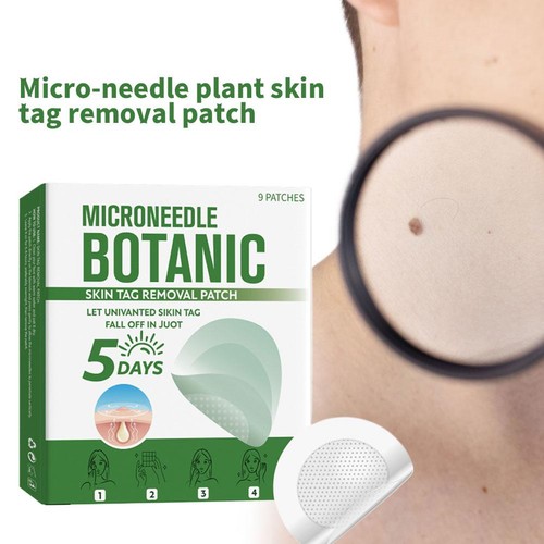 Microneedles Botanical Skin Tag Removal Patch - Quick Acting - 9pcs/Box - Picture 5 of 23