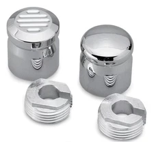 Pro-One Performance Choke Knob Covers - Ball-Milled Motorcycle Street Bike