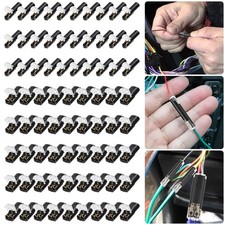 80 PCS Plug-In Quick Wire Connectors, Reusable Clamp Terminal Blocks for Cables