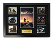 The Mandalorian Signed Large A2 Framed Printed Autograph Memorabilia Gift