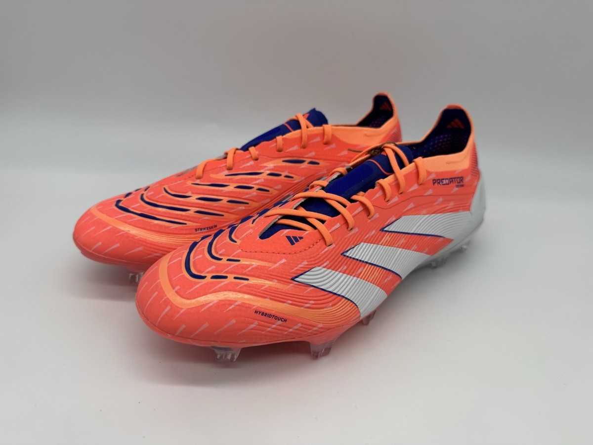 Mens Size 8.5 Adidas Predator Elite FG Soccer Cleats Coral Blaze