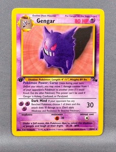1st Edition Fossil Gengar | eBay