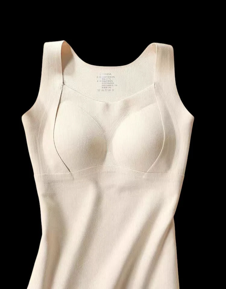 White Seamless Racerback Thermal Tank Top Size 10-12 - Image 2 of 4