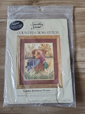 SOMETHING SPECIAL GOLDEN RETRIEVER PICTURE COUNTED CROSS STITCH KIT