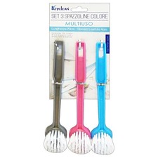 Dishwashing Brush Bib 3 Pieces Mixed Color