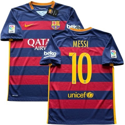 2015/16 Barcelona Home Jersey #10 Messi Medium Nike Soccer La Liga