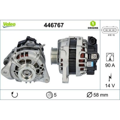Generator Valeo 446767 Valeo Origins New Oe Technologie für Hyundai