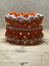 Orange And White Kandi Rotator Cuff