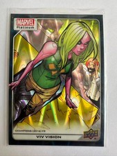 2022 UD Marvel Platinum Teal Wave VIV VISION 143/799