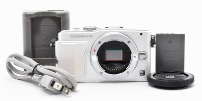 Olympus PEN Lite E-PL6 16MP Mirrorless Digital Camera Body White Tested Japan