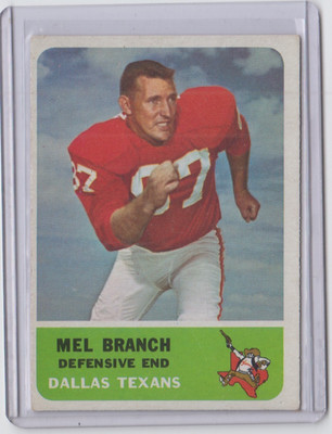 1962 Fleer #32 Mel Branch EXMT Set Break