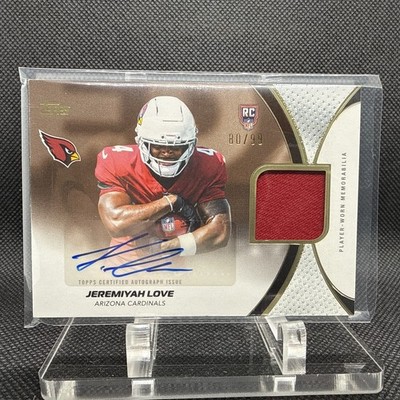 2026 Topps Flagship Jeremiyah Love RC Auto Patch #NFLRMA-JL Cardinals /99