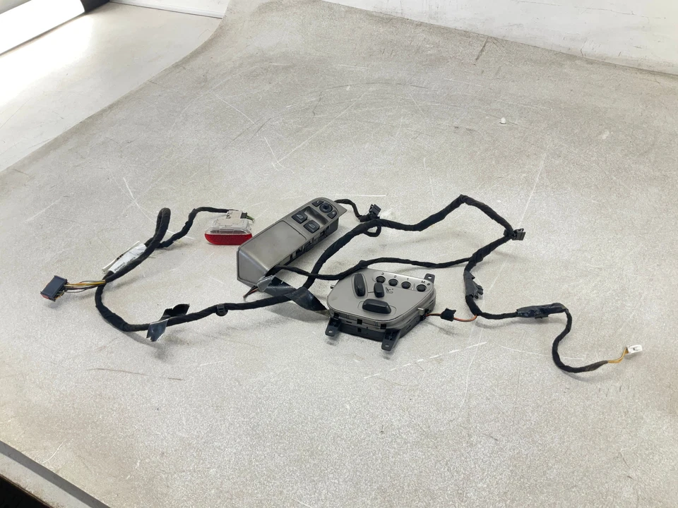 07 2007 Jaguar XK Front Left Seat Memory Door Master Switch w/ Wiring Harness - Image 3 of 4