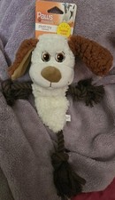 New Squeaker  Tug Of War Rope Fetch Interactive Plush Dog Puppy Toy