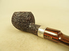 Ferndown * *Bark Lg Author Silver 925 England Les Wood BriarPipe Cumberland Stem — photo 5