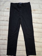 Children  s Place Boy  s Black Chino Pants Size 14 Uniform Casual Adjustable