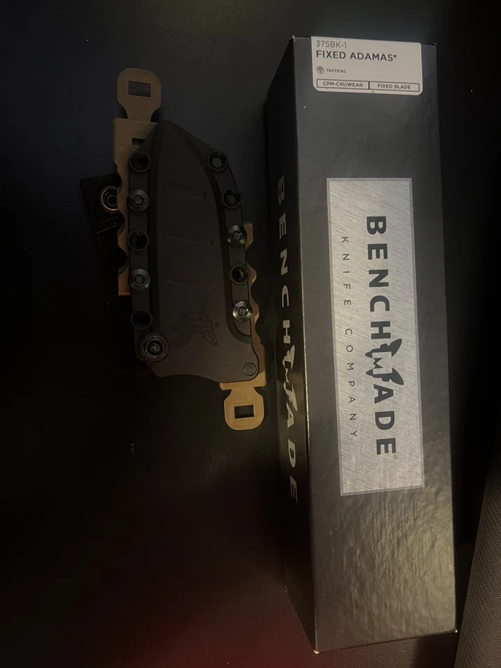 Benchmade 375BK-1 Shane Sibert Adamas Fixed Blade Knife 4.2" CPM CruWear - Image 3 of 3