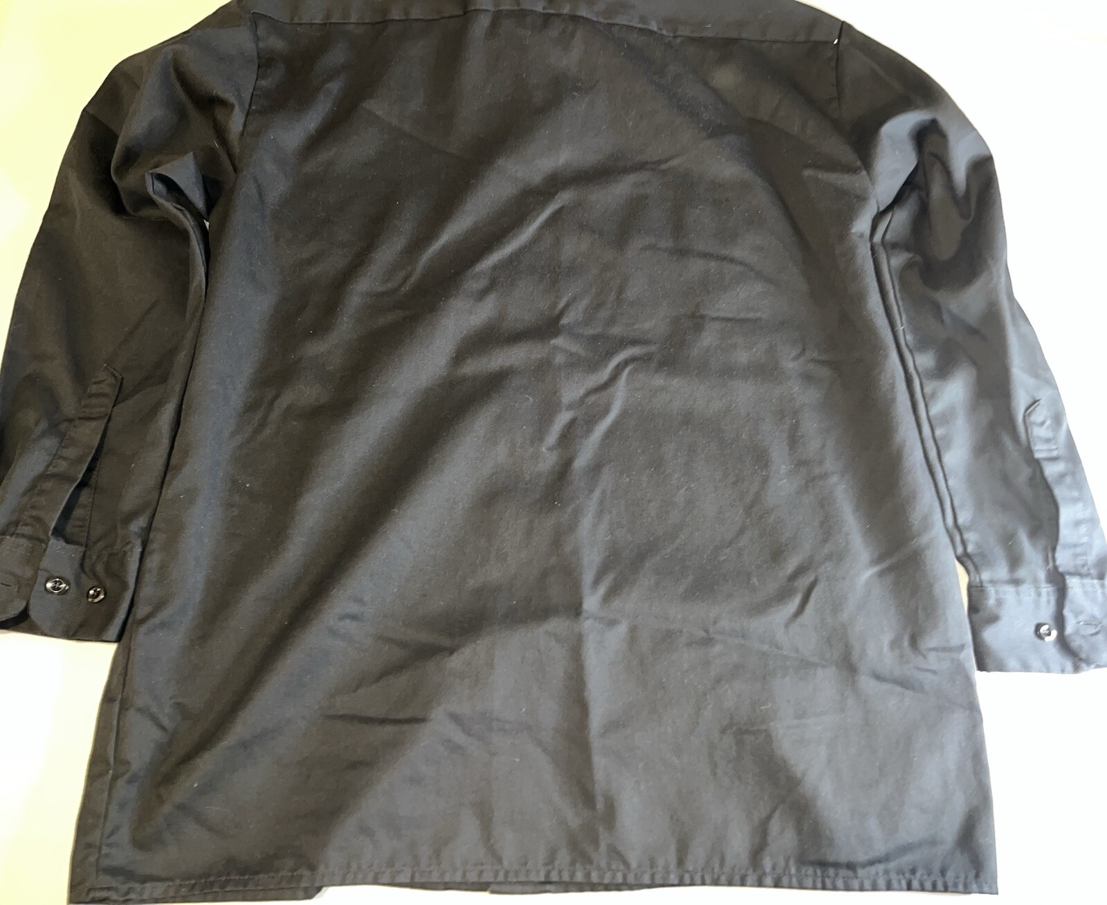 Dickies Long Sleeve Solid Black Button Up Long Sl… - image 10