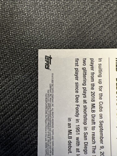 2020 Topps Chrome #U-55 Nico Hoerner RC Rookie Cubs - Bild 7 von 10