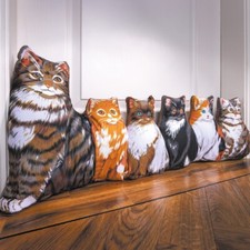 Cat & Kitten Design Draught Excluder Door Draft Wind Guard Doorstop Cushion