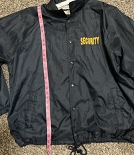 Men's Navy Jacket Size XL Security Coat Jacket If You Working Security Staff