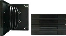 5 DV12R33BKWT Black 12 Disc Empty Replacement 33MM DVD Media Storage Box Case