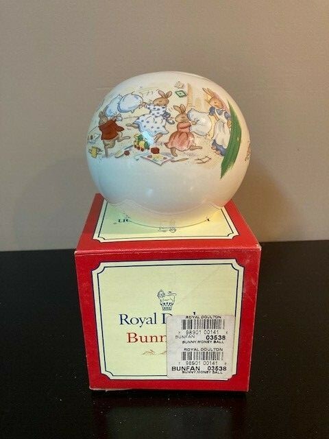 Royal Doulton Bunnykins Money Ball Bank.  New in Box.