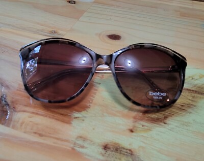Bebe BB7229 Topaz Glitter Sunglasses bebe BB7229 Sunglasses Women Topaz Glitter Round 56mm New  main image 4