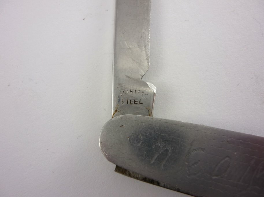 Vintage LARK Mini Pocket Knife Decorated Stainless Steel 1960s` eBay