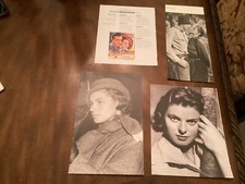 Ingrid Bergman Lot Rare Clippings