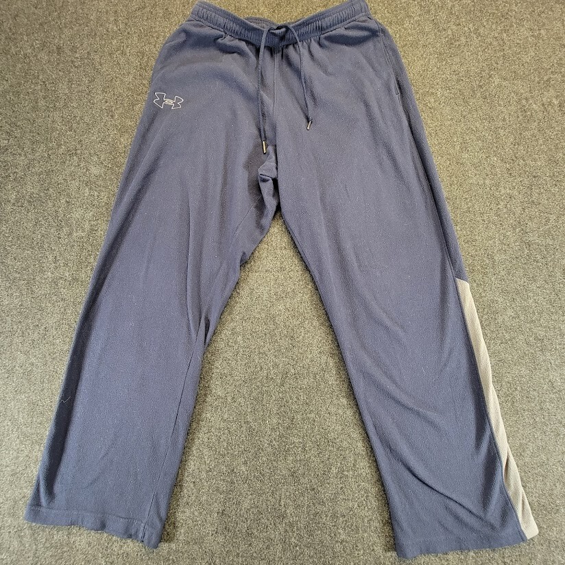 Under Armour Sweatpants Adult Large Loose Navy Blue Stretch Active Drawstring