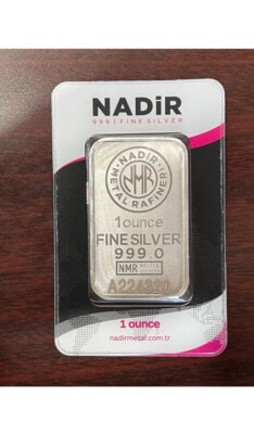 Nadir Metal Rafineri 1 oz Silver Bar - In Assay-serial Numbers