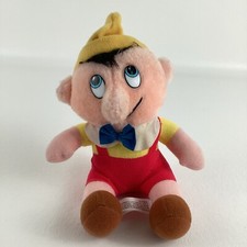 Walt Disney Productions Pinocchio 7" Plush Stuffed Animal Toy Vintage 1986 80s
