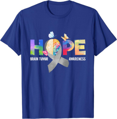 Gift Brain Tumor Survivor Hope Ribbon Awareness T-Shirt