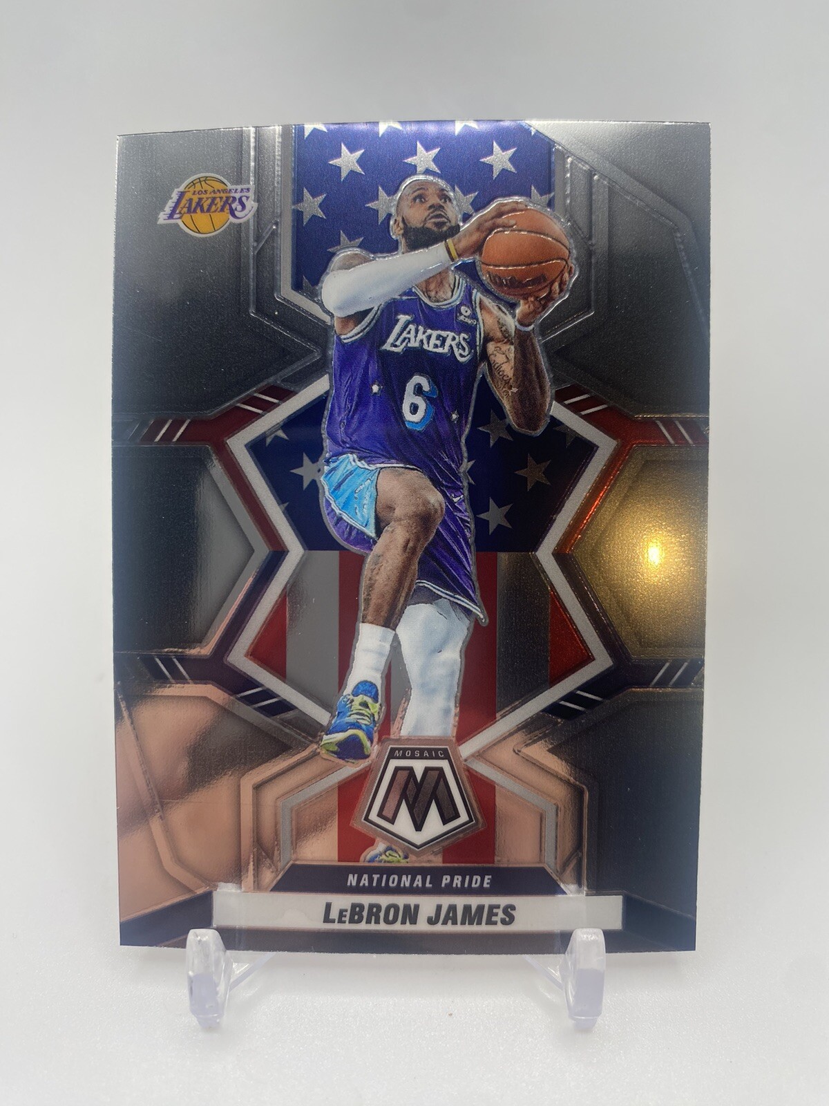 2021-22 Panini Mosaic National Pride Lebron James Los Angeles Lakers #246