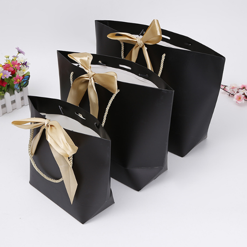 100x borsa da trasporto carta bianca opaca scarpe borse shopping borse regalo - Foto 3 di 9