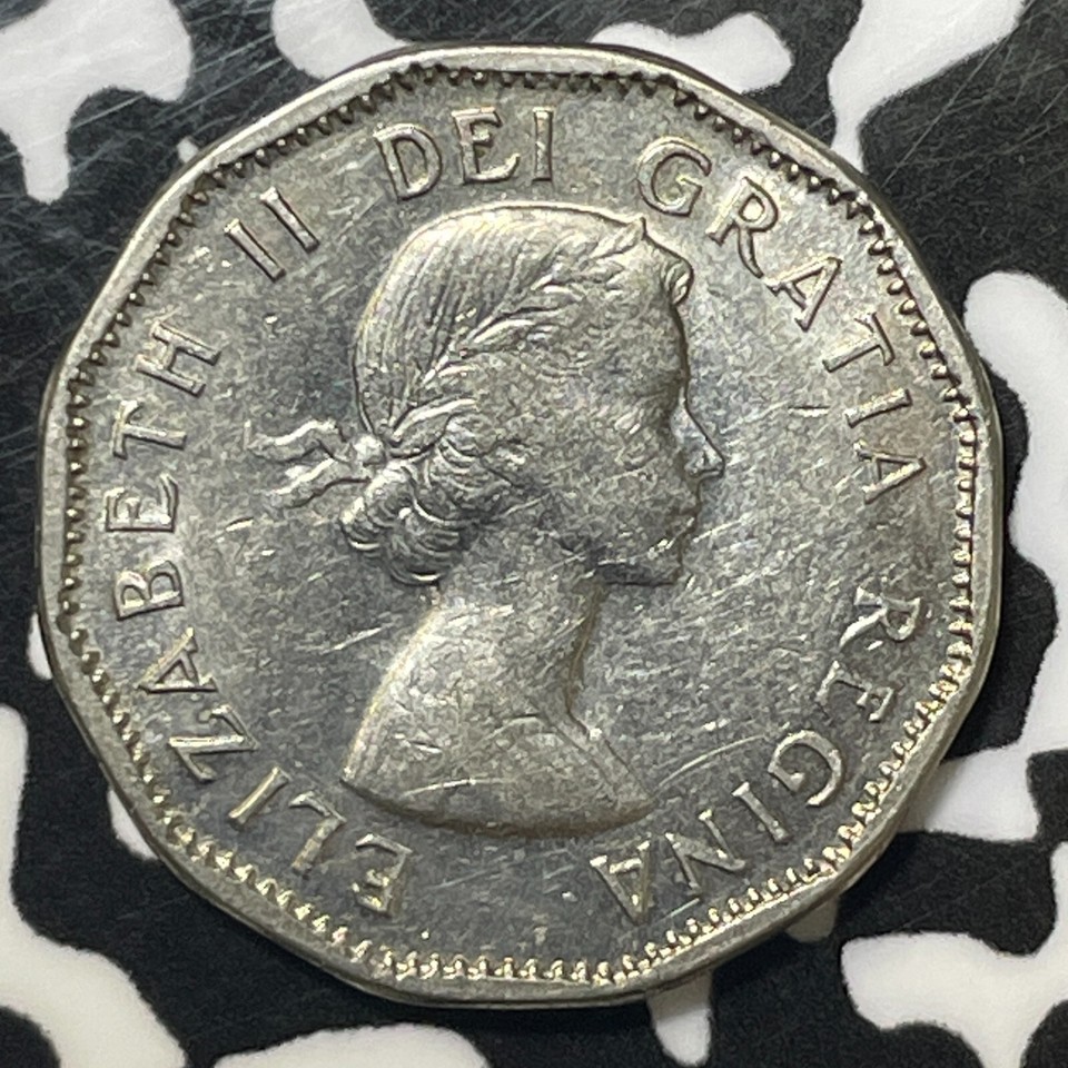 1957 Canada 5 Cents LotE4471 Nice! "Bug Tail" eBay