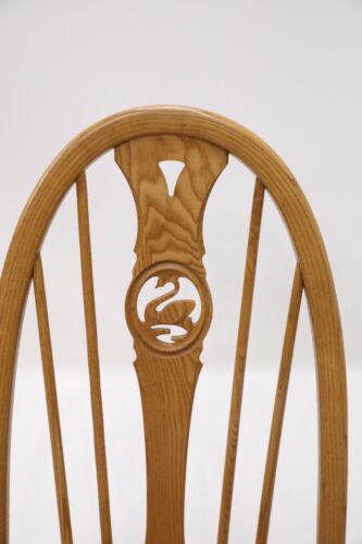 4 Ercol Windsor Swan Bow Back Dining Chairs Light Finish FREE UK Delivery - Picture 18 of 22