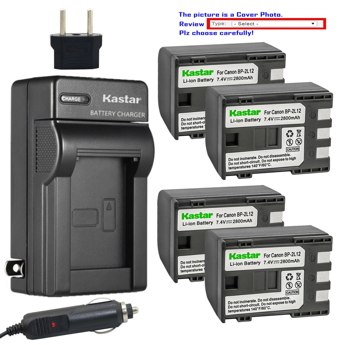 Kastar Battery Battery For Canon Vixia Hf R800 Kastar BP-709