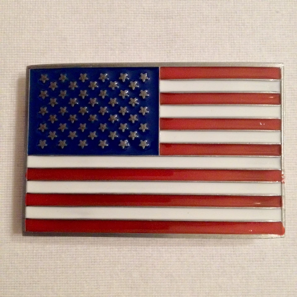Boucle de ceinture USA / Etats Unis / Ceinturon / Drapeau / 10 cm X 7 cm  - Photo 1/1