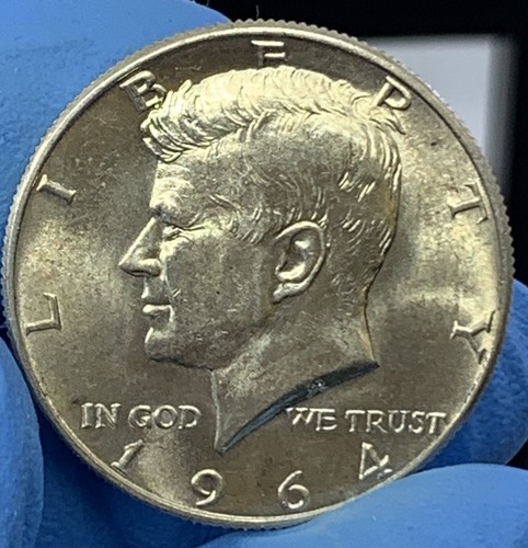 1964-D Silver Kennedy Half Dollar DDO FS-104 Variety Raw BU UNC MS Rare - Picture 11 of 17