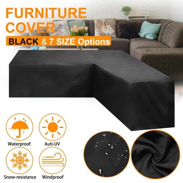 Outdoor Patio L Shaped Furniture Cover Dustproof Sectional Sofa Couch Protector For Sale Online Ebay