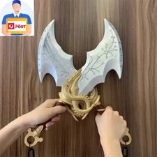 God of War Kratos Blades Of Chaos Weapons Rubber Replica Cosplay Costume Prop